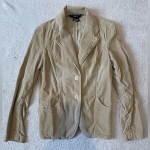 Vintage Zara Tan Blazer Tailored Suit Jacket